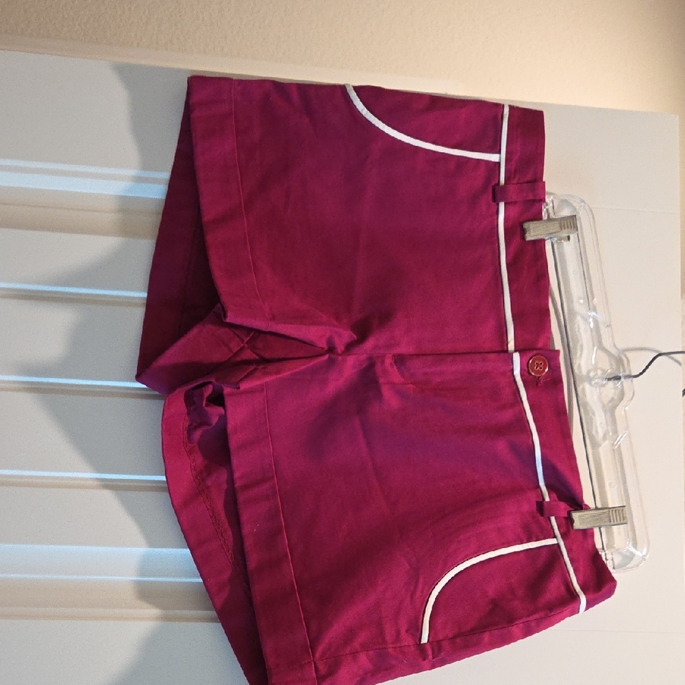 Banana Republic High Waist Pink and White Shorts Size 14 NEW WITH TAGS
